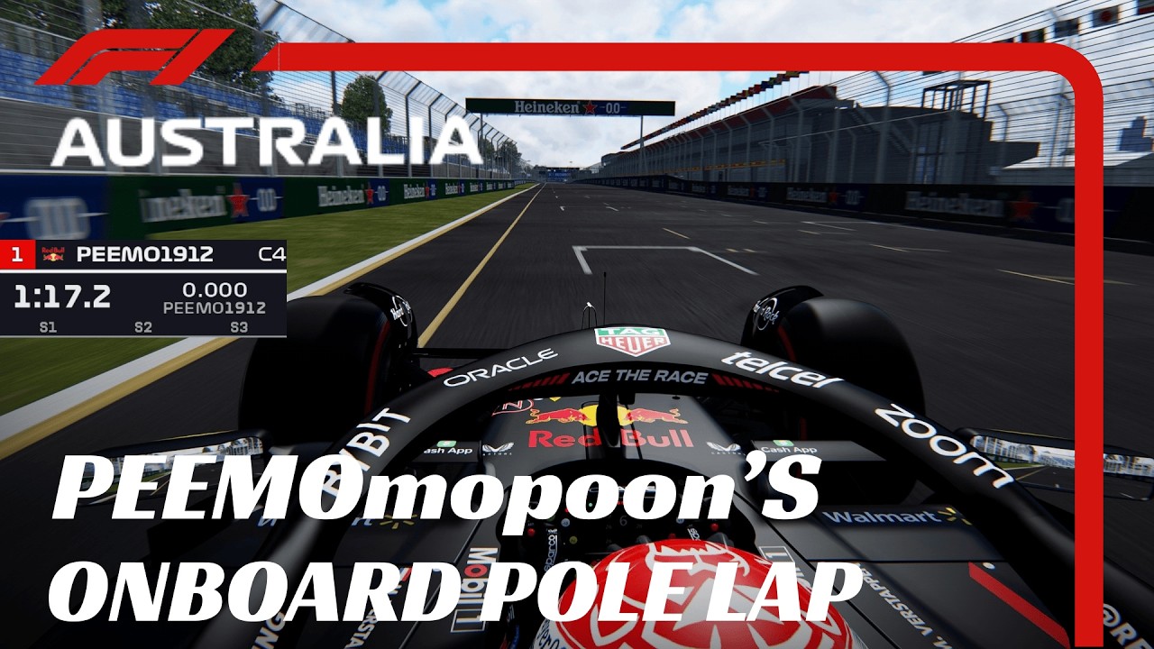 Peemo1912's Onboard Pole lap | 2023 Australian grand prix