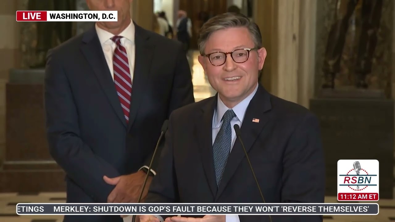 WATCH: Speaker Mike Johnson speaks on Day Three of the 