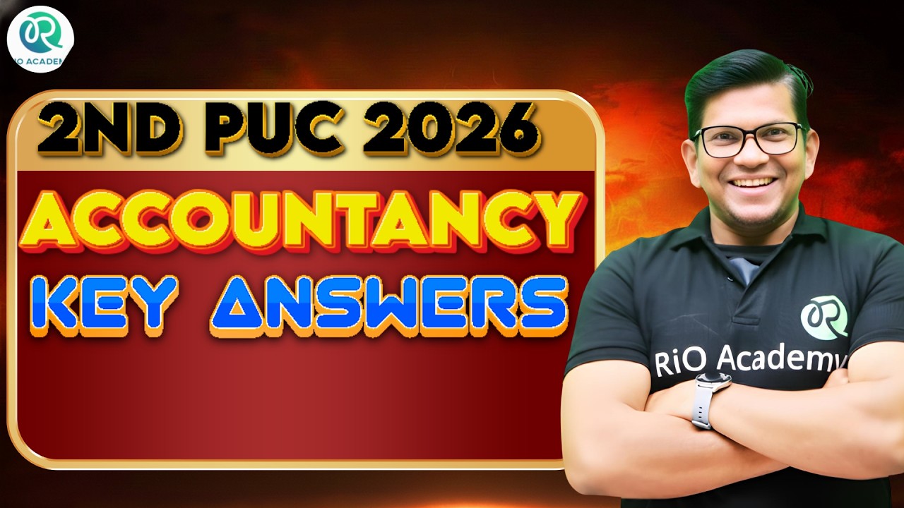 2nd PUC ACCOUNTANCY  | PU EXAM 2026 KEY ANSWERS  #2ndpuckarnataka