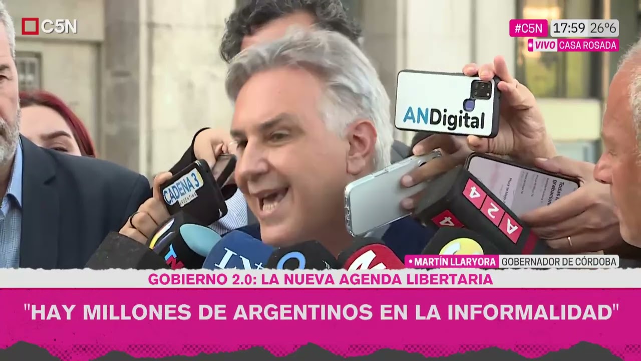 MART&Iacute;N LLARYORA habl&oacute; tras reunirse con DIEGO SANTILLI
