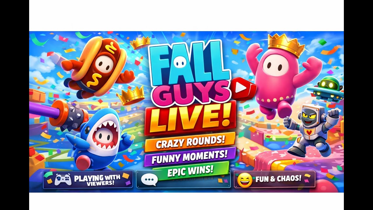 🎮 Stumble Guys Live Stream 🔴 | Fun, Custom Rooms & Clutches!