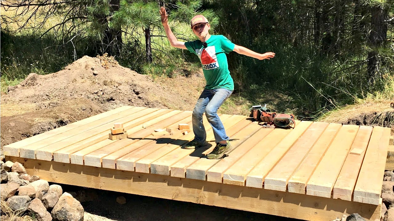 How To Build A Bridge Over A Creek For A Tractor 6