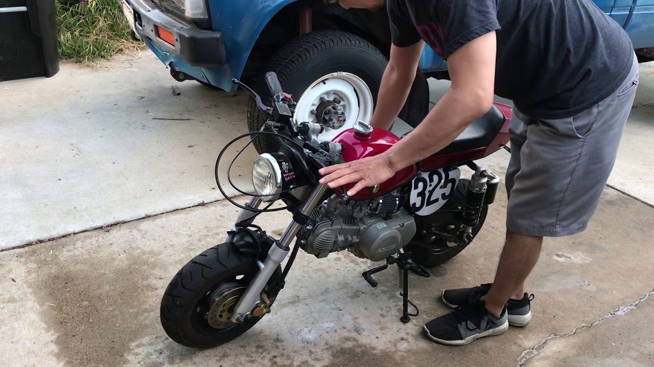 Street Legal 1976 Honda Z50 Cafe Racer with 140cc motor