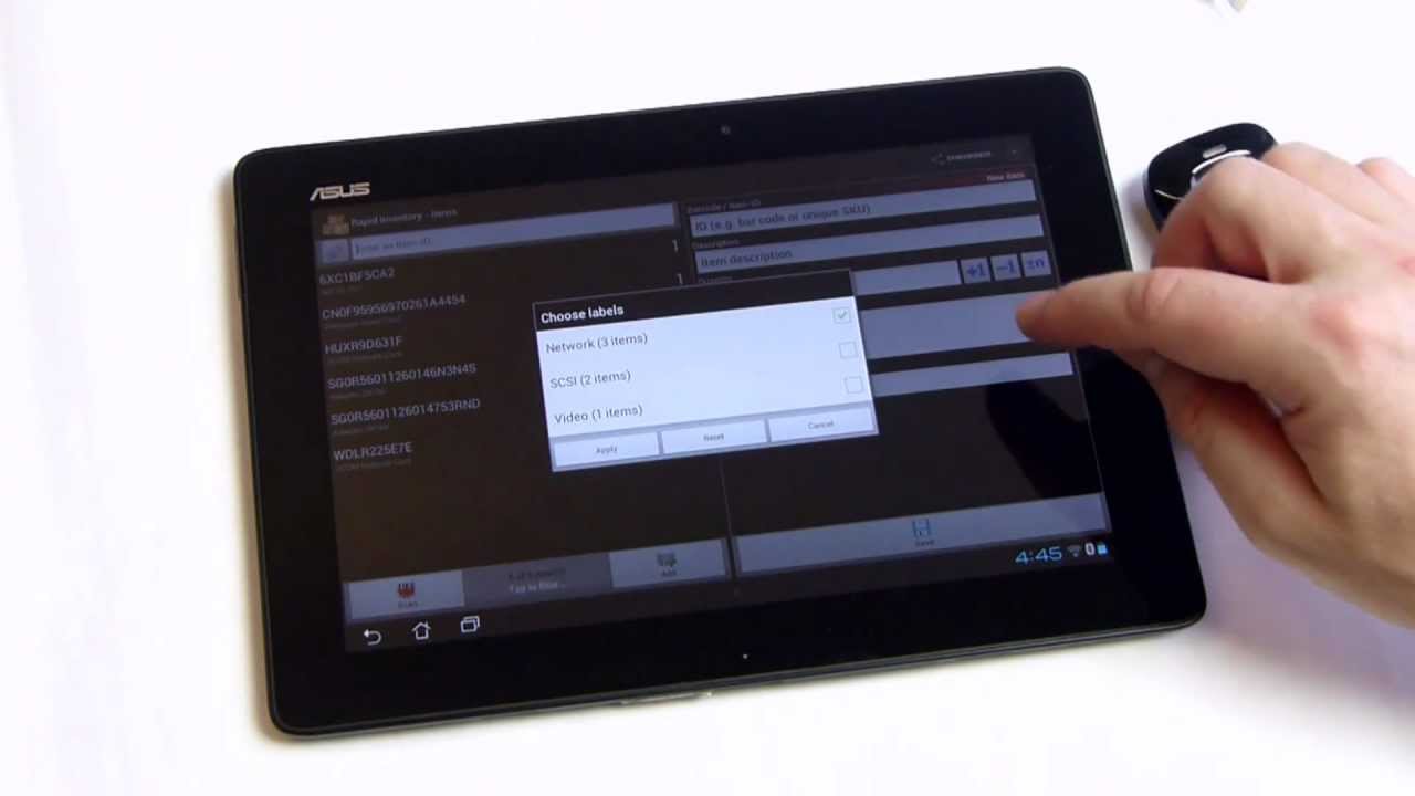 Rapid Inventory Management and Stocktaking for Android