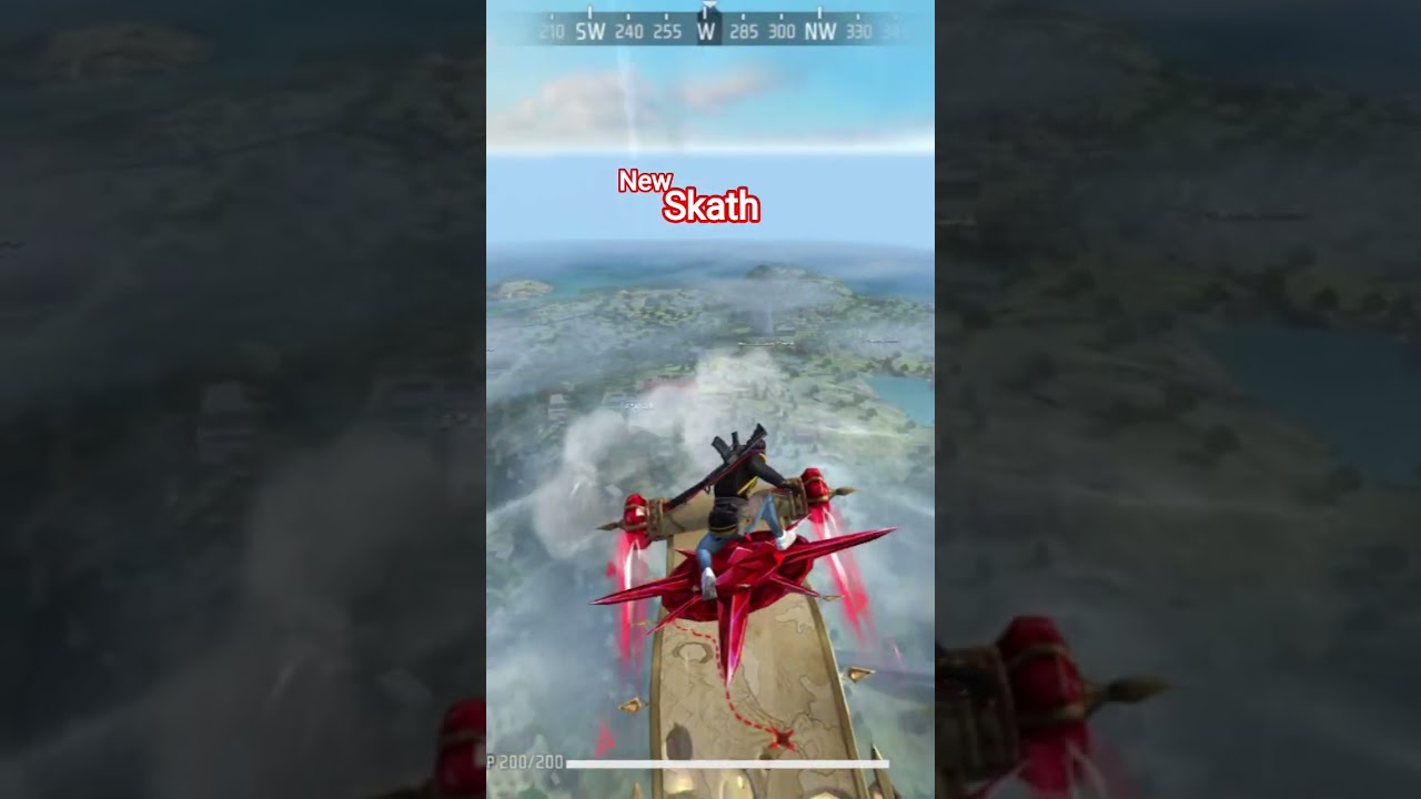 new skateboard amazing 😍 free fire ❤️&zwj;🔥☠️