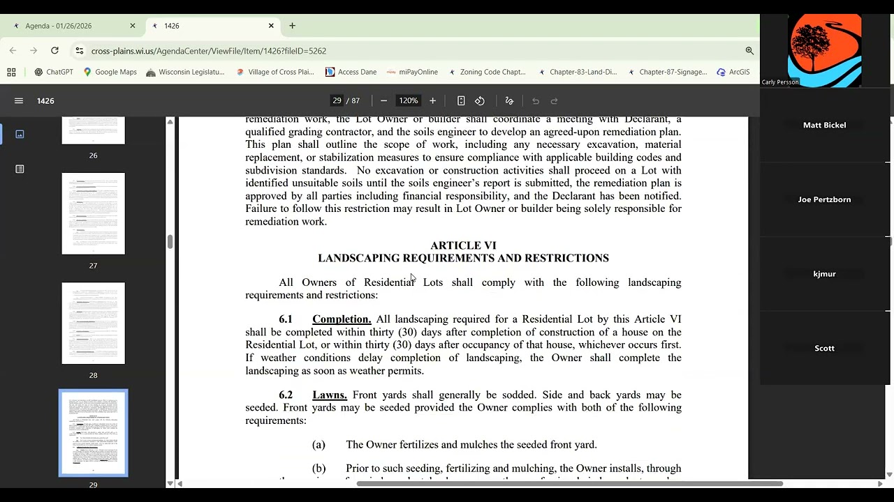 01.26.2026 Village Board Meeting
