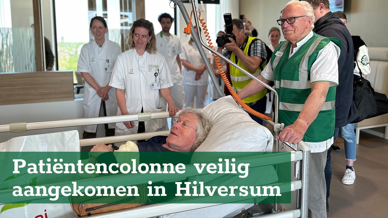 Patiënten veilig aangekomen in Hilversum
