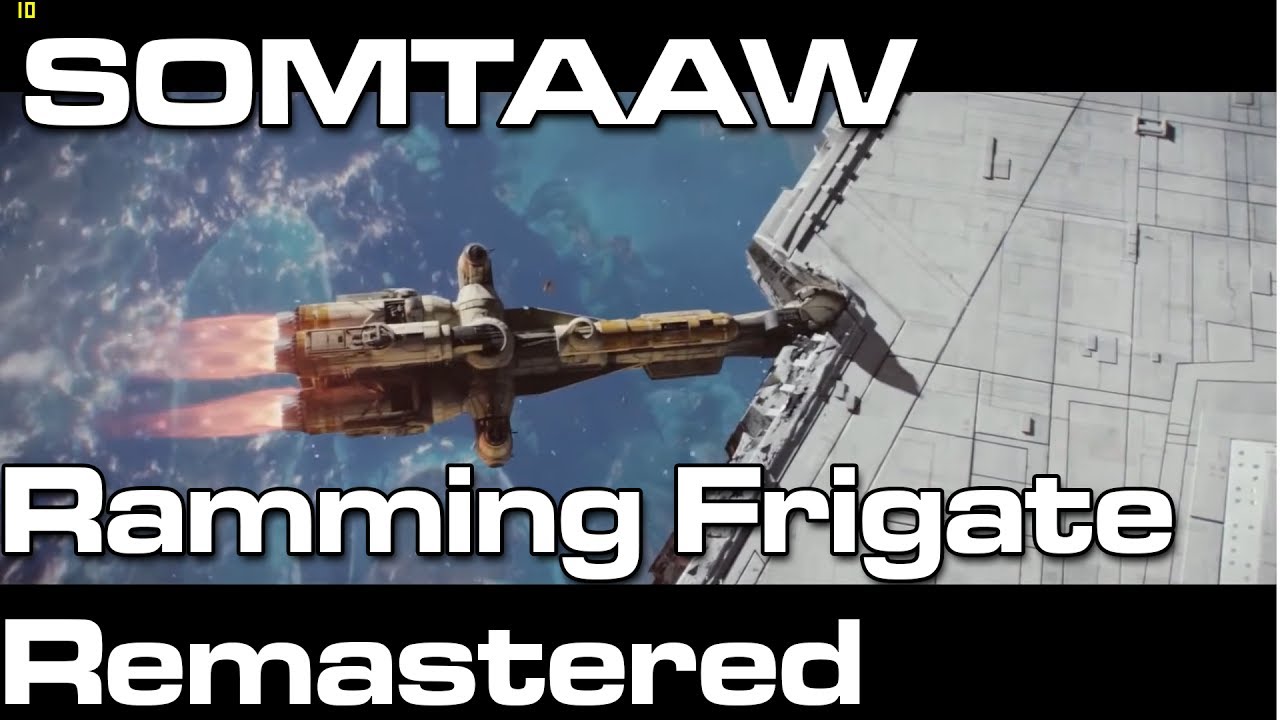 Rogue One  Scarif battle with a Kiith Somtaaw Ramming Frigate