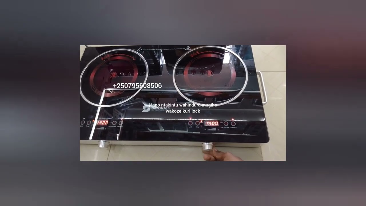 SIC 4672 Sayona double infrared cooker igihe utetse ikintu runaka, hano twayifashishije kucyayi,....