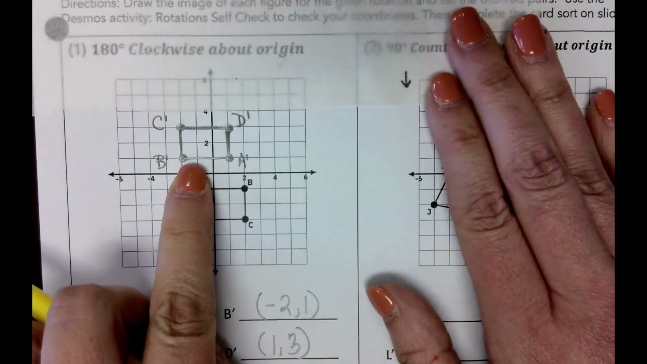 Rotations on Coordinate Plane