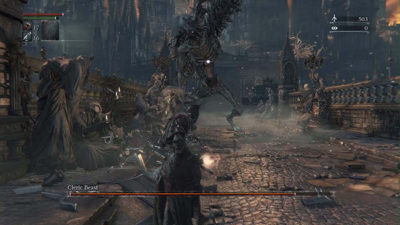 Cleric Beast Fight Bloodborne PS5 Gameplay