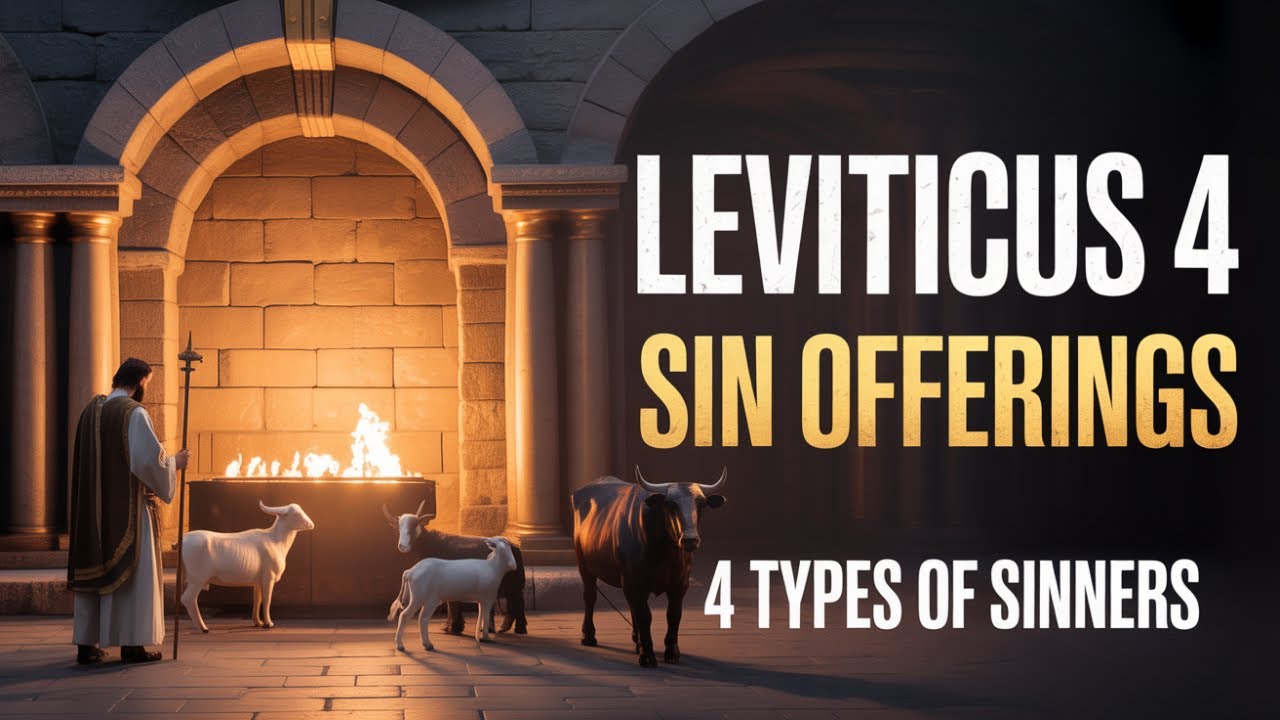 Объяснение 4-й главы книги Левит (жертвоприношения за грех и искупление для 4 типов грешников)