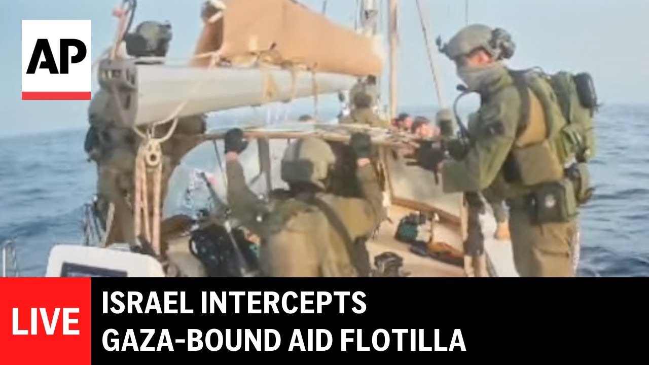 LIVE: Israel intercepts Gaza-bound aid flotilla