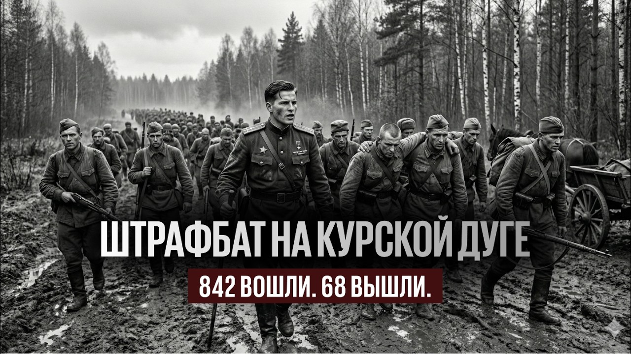 ШТРАФБАТ НА КУРСКОЙ ДУГЕ ИХ БРОСАЛИ В БОЙ ПЕРВЫМИ