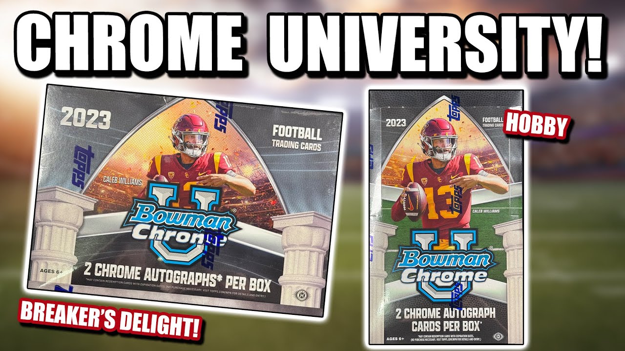 1ST SHEDEUR SANDERS CARDS!! | 2023 Bowman Chrome University Review & Breaker's Delight Reveal!