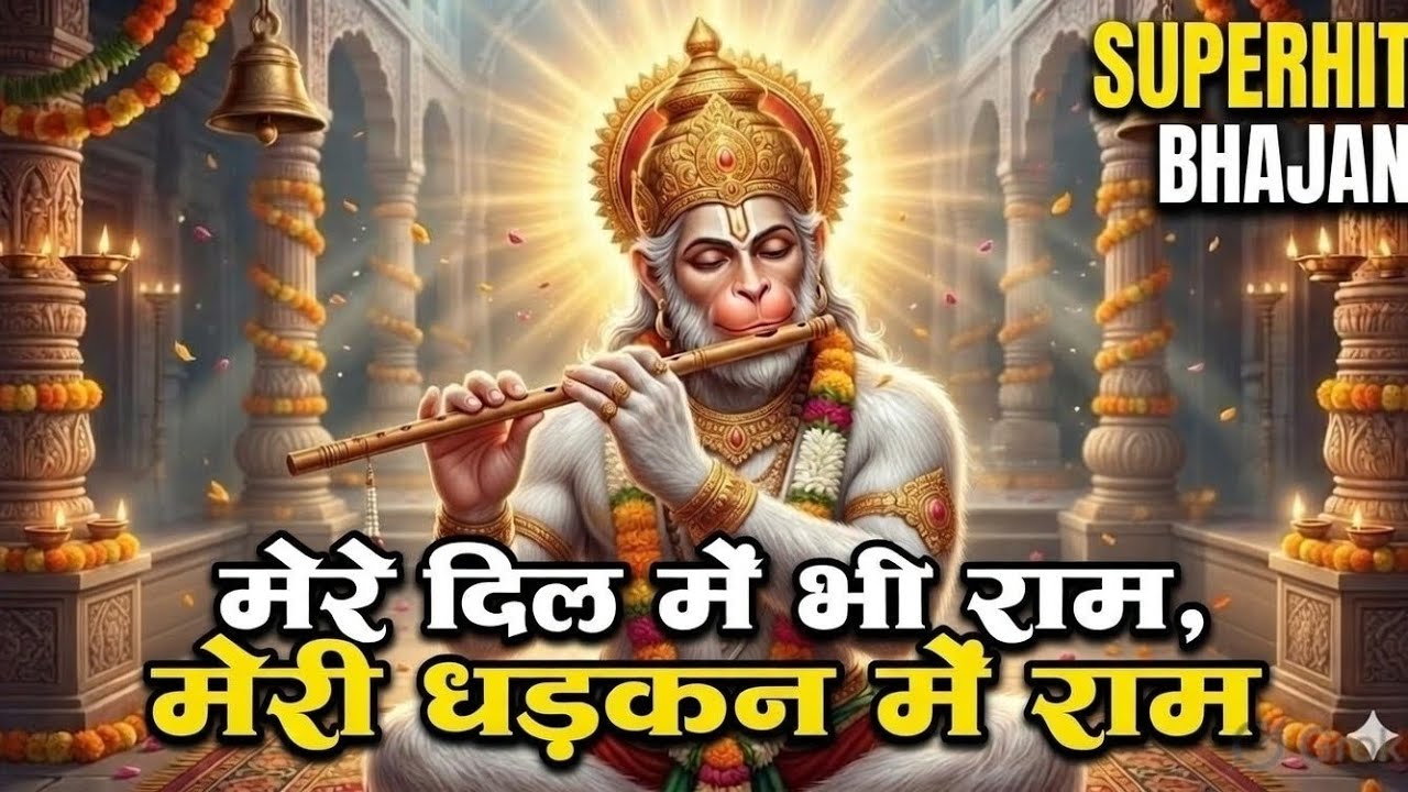 मेरे दिल में भी राम | मेरी धड़कन में भी राम | Ram Naam Jap | Powerful Ram Bhajan | 4k