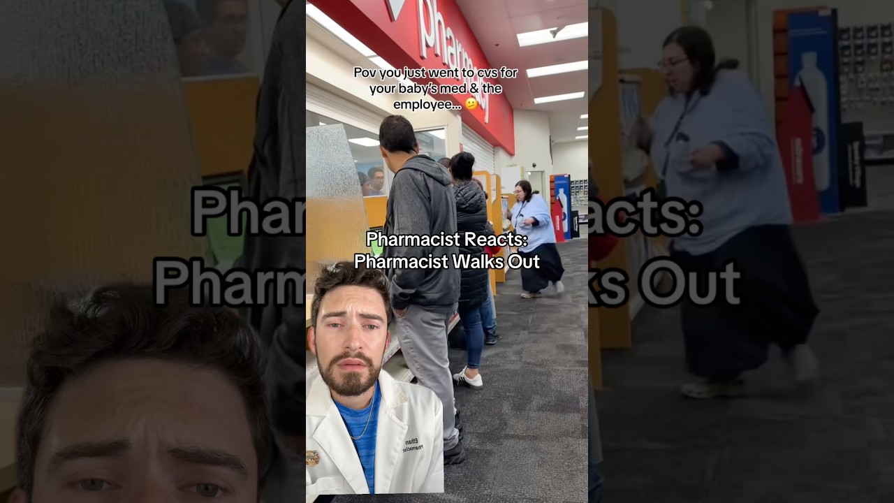Pharmacist WALKS OUT! Pharmacist burnout is real&hellip; be kind, we&rsquo;re human too 💊 #pharmacist #burnout