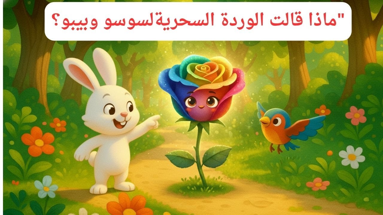 مغامرات الارنب والعصفور فى الغابة العجيبة (الجزء اول : سر الوردة المتكلمة ) #رسوم_متحركة