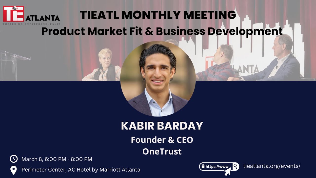 ⭐ Monthly Meeting Keynote⭐ Kabir Barday: Founder & CEO of OneTrust