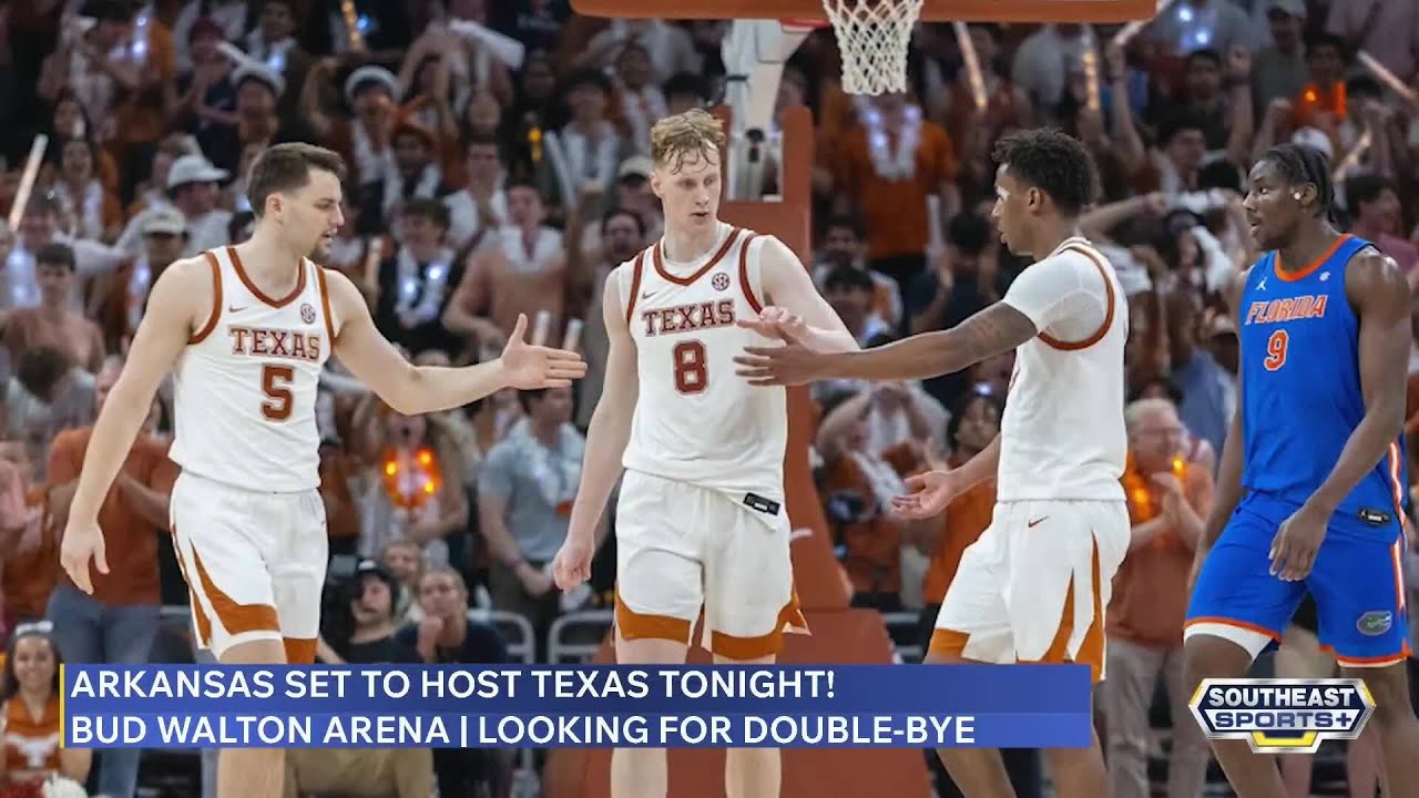 Arkansas hosts Texas in final mid-week SEC matchup of the season! SES+ crew preview tilt