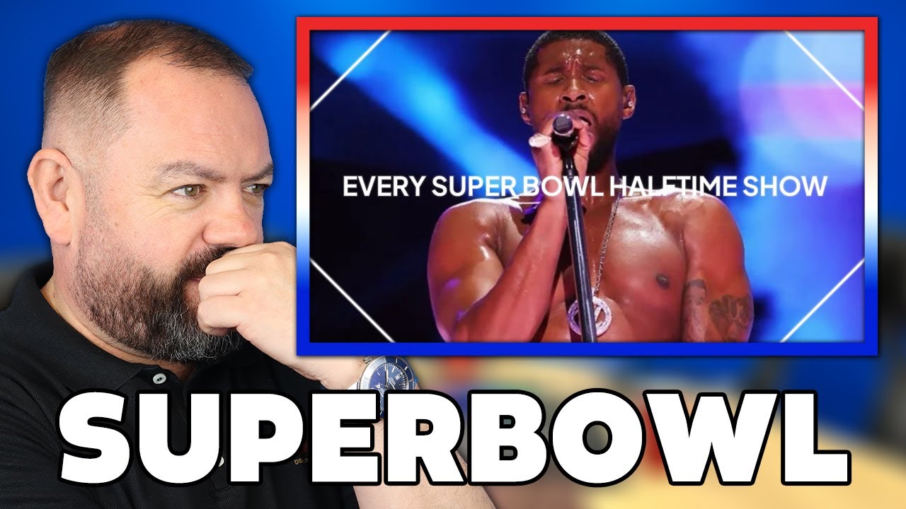 every super bowl halftime show REACTION | OFFICE BLOKES REACT!!