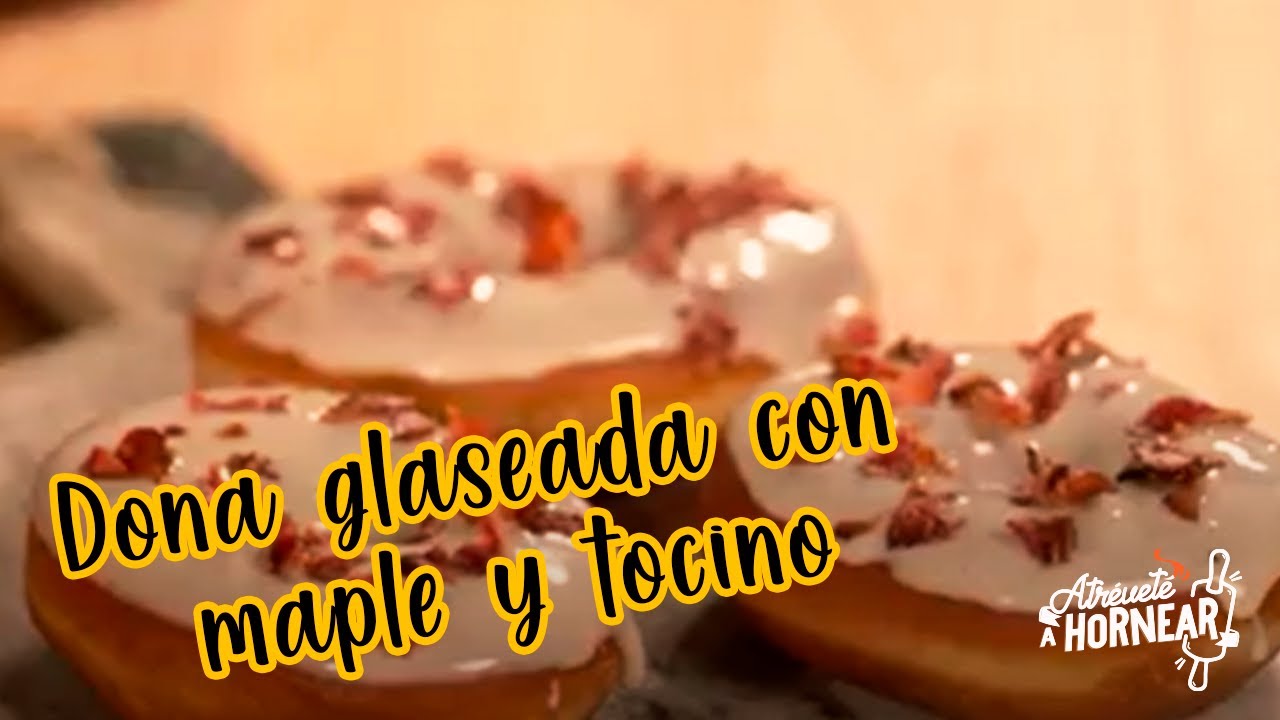 ¡Donas con glaseado maple tocino!