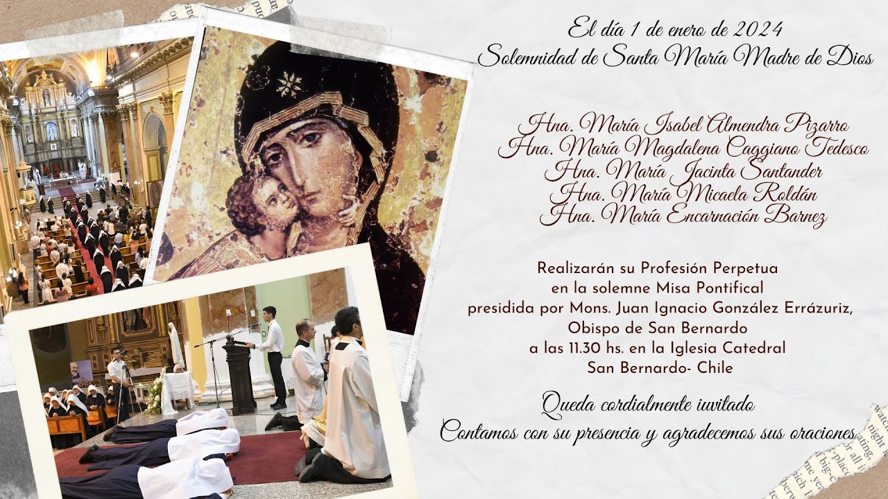 Profesión perpetua 2024 | Hermanas de Mater Dei | San Bernardo, Chile