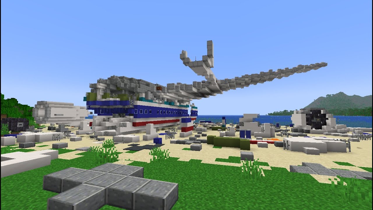 OCEANIC 815 CRASH + SMOKE MONSTER? Minecraft JAVA | The LOST Island Map