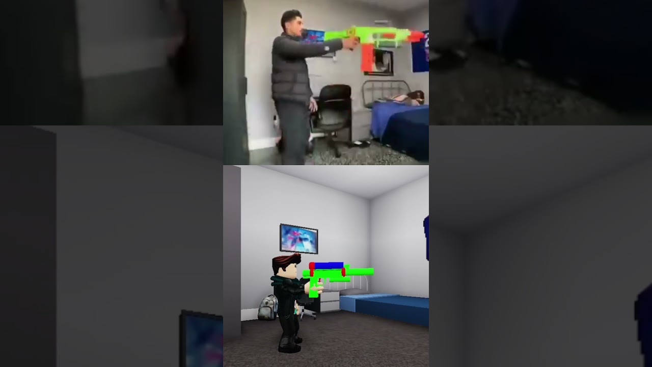 Roblox İn Real Life 😂  #roblox  #shorts