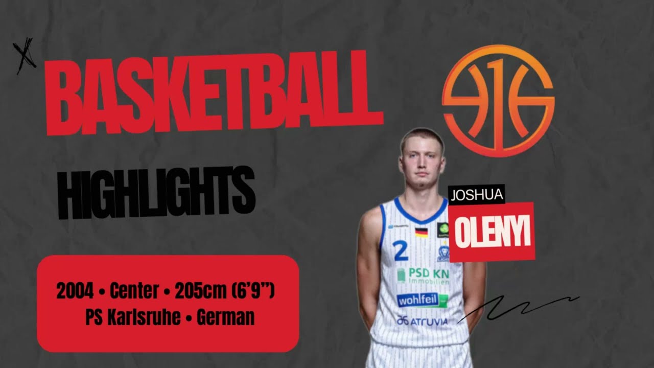 Joshua Olenyi, 6‘9, PF/C, Karlsruhe Pro A Germany 2026 Highlights 