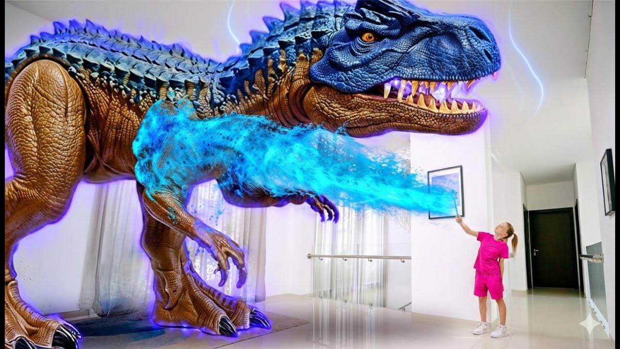 Огромные Динозавры в Доме! 🦕😱 Волшебная Палочка Оживила Динозавров