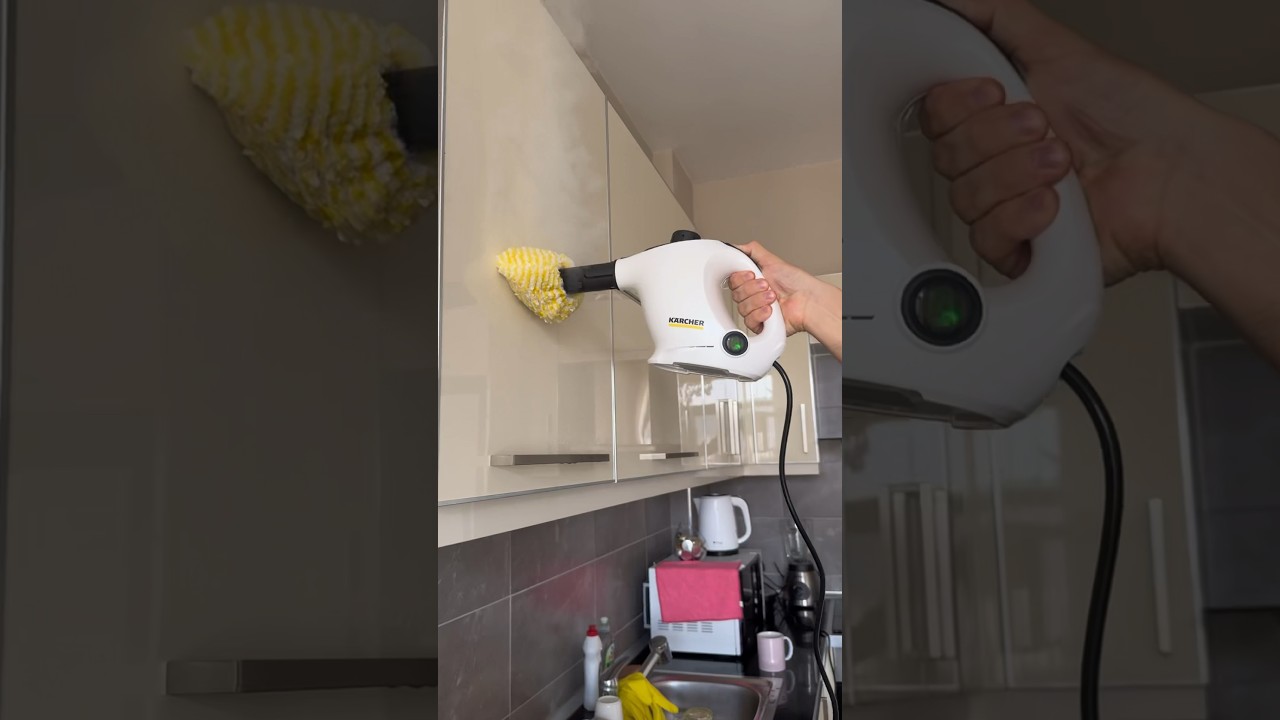My blog about home, follow 🥰With the steam cleaner, cleaning much faster ✨ #steamcleaning #karcher