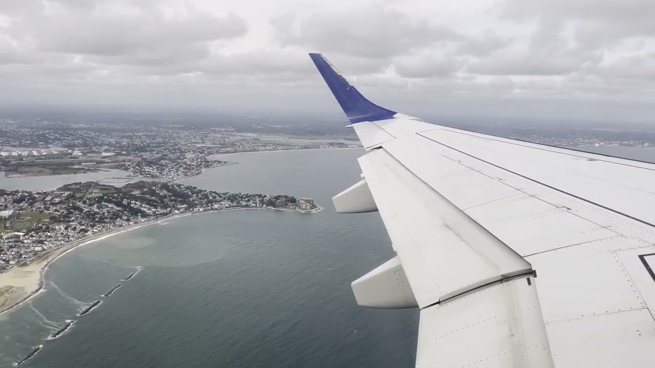 JetBlue Embraer E190 Takeoff from Boston-Logan intl Airport! 10/09/21