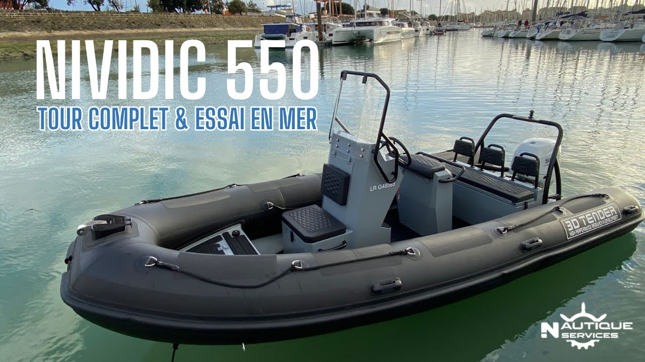 NIVIDIC 550 de 3D Tender : Innovation & Confort en Semi-Rigide | Tour Complet & Essai en Mer