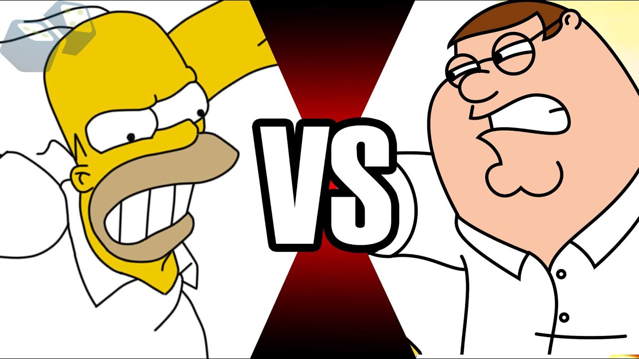 HOMER SIMPSON VS PETER GRIFFIN | BATALHA MORTAL | Ei Nerd