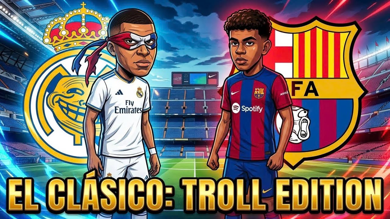Before the War Begins! Barcelona vs Real Madrid – El Clásico 2D Animation