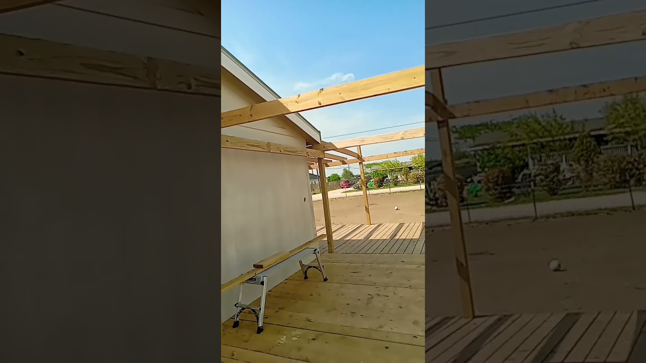 patio update #patiodeck #patio #deck #fypviralシ #viralshorts #fyp #fypage #diy #building ##fypviral