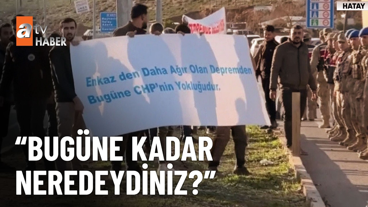 Hatay’da Özgür Özel’e protesto şoku - atv Ana Haber 5 Şubat 2026