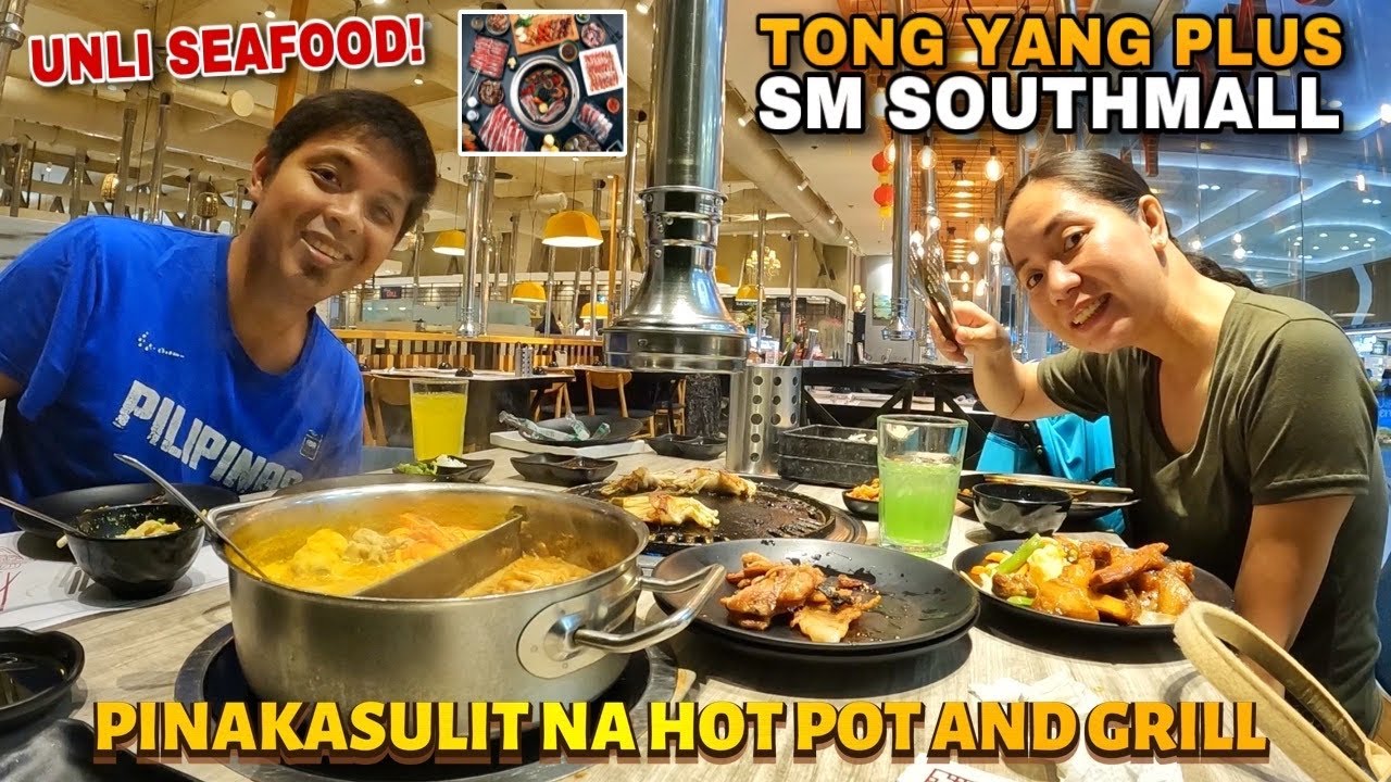 The BEST BANG for your BUCK HOTPOT and GRILL EVER ! TONG YANG PLUS SM SOUTHMALL ! SAMGYUP SHABUx2