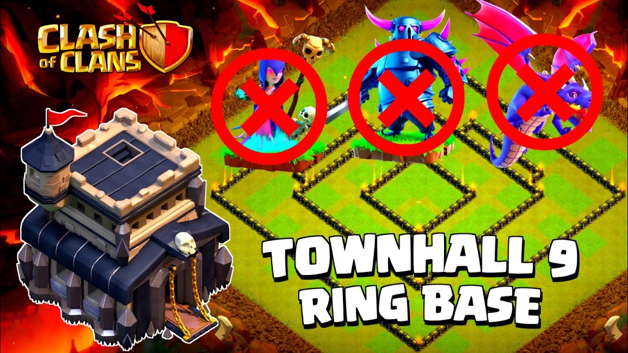 Th9 war base anti 2 star/ring base with  proof | Clash of clans