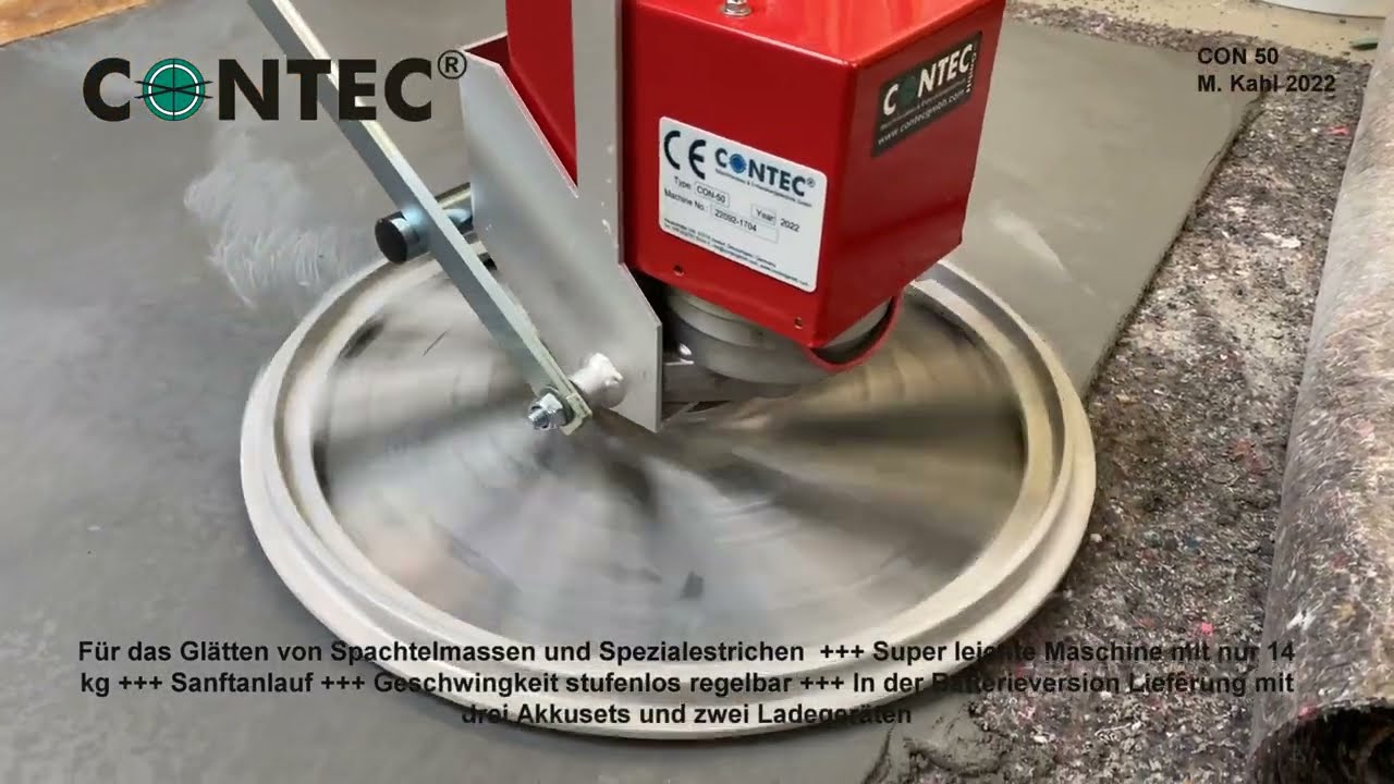 CONTEC Glättmaschinen für Betone und Estriche