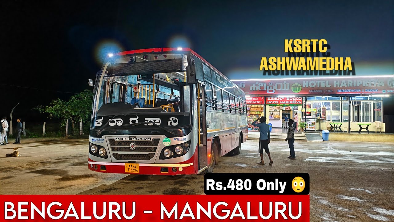 🚌 Bengaluru to Mangaluru KSRTC Ashwamedha Bus Journey via Shiradi Ghat 🌄