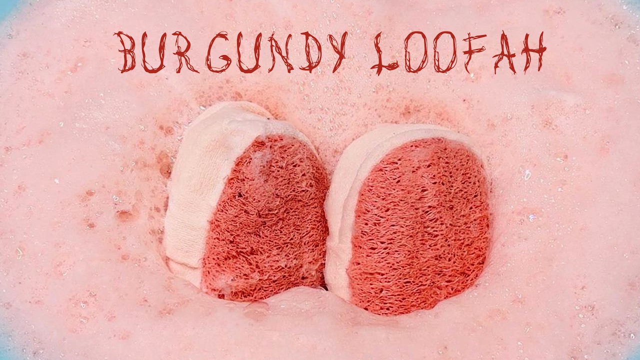 ASMR Sponge 1171.Burgundy Loofah