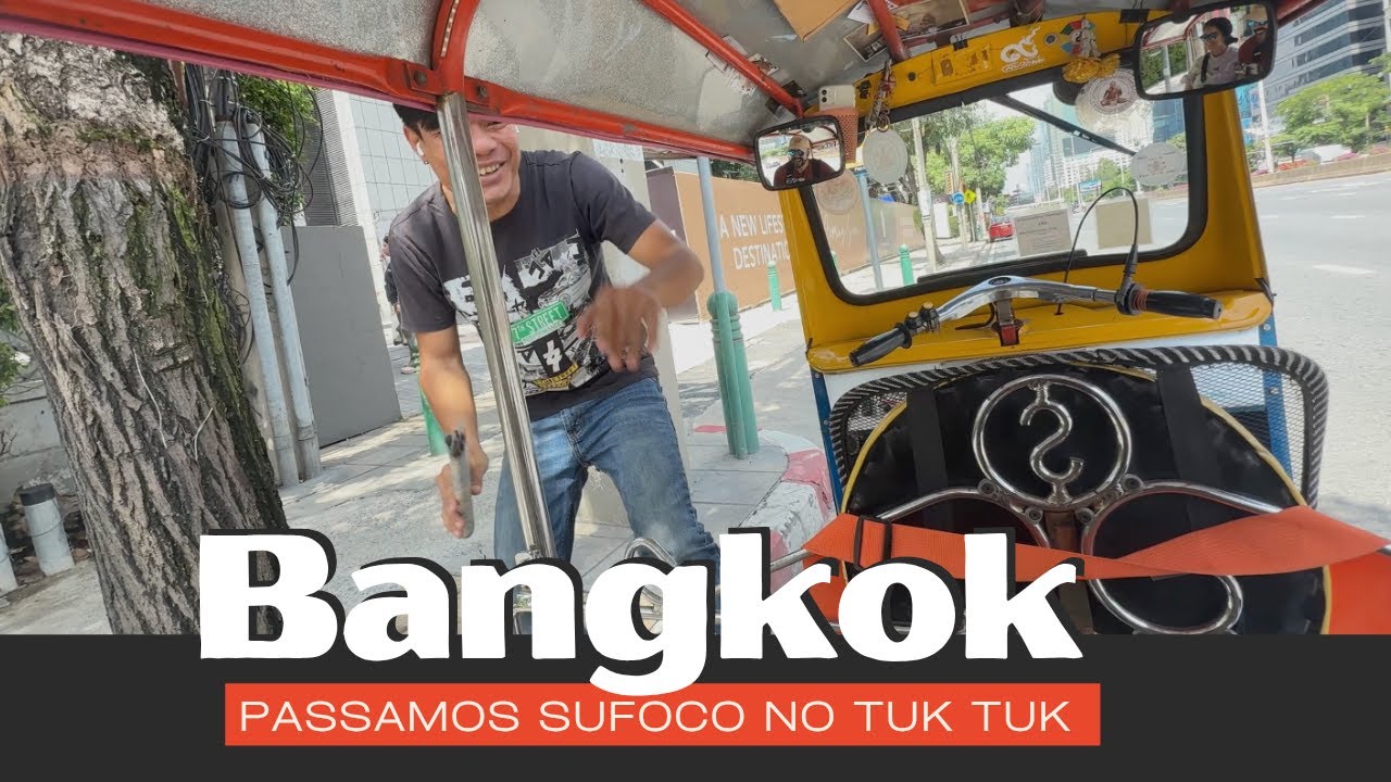 Sufoco com um Tuk Tuk maluco em Bangkok 🇹🇭