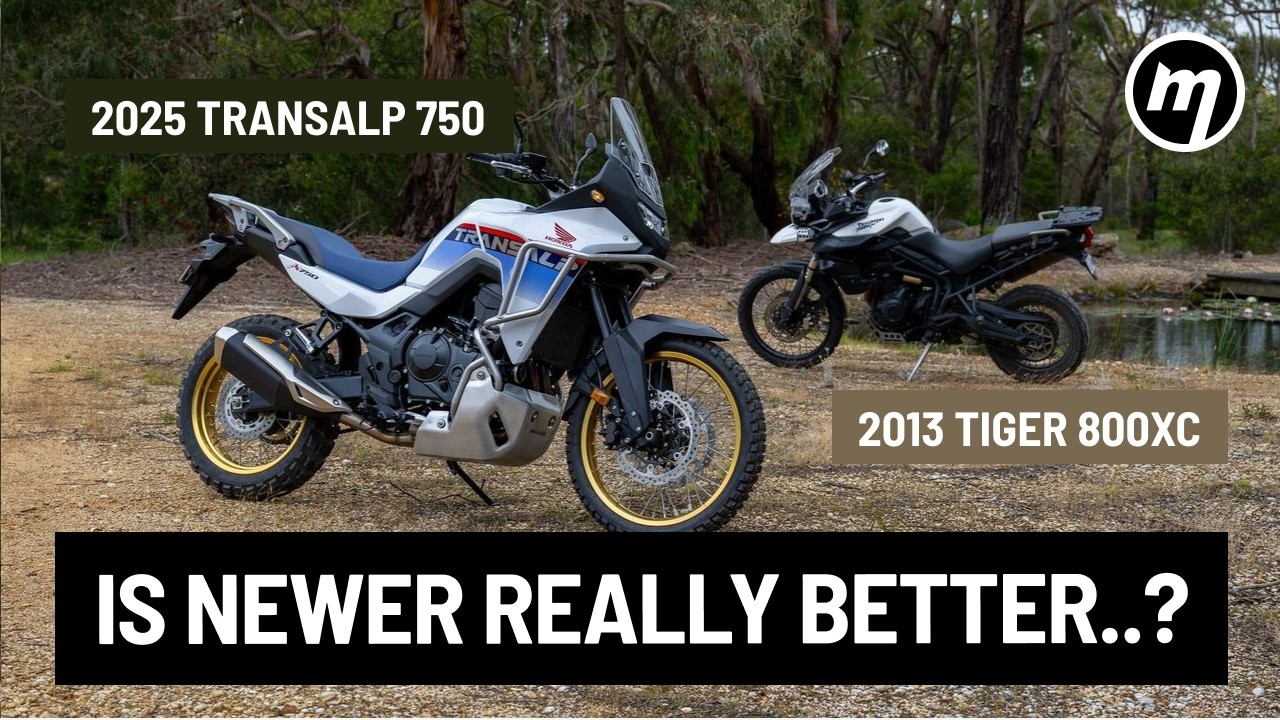 Honda Transalp 2025 года против Tiger 800 XC 2013 года. Схожие задачи, разные марки, разница в го...