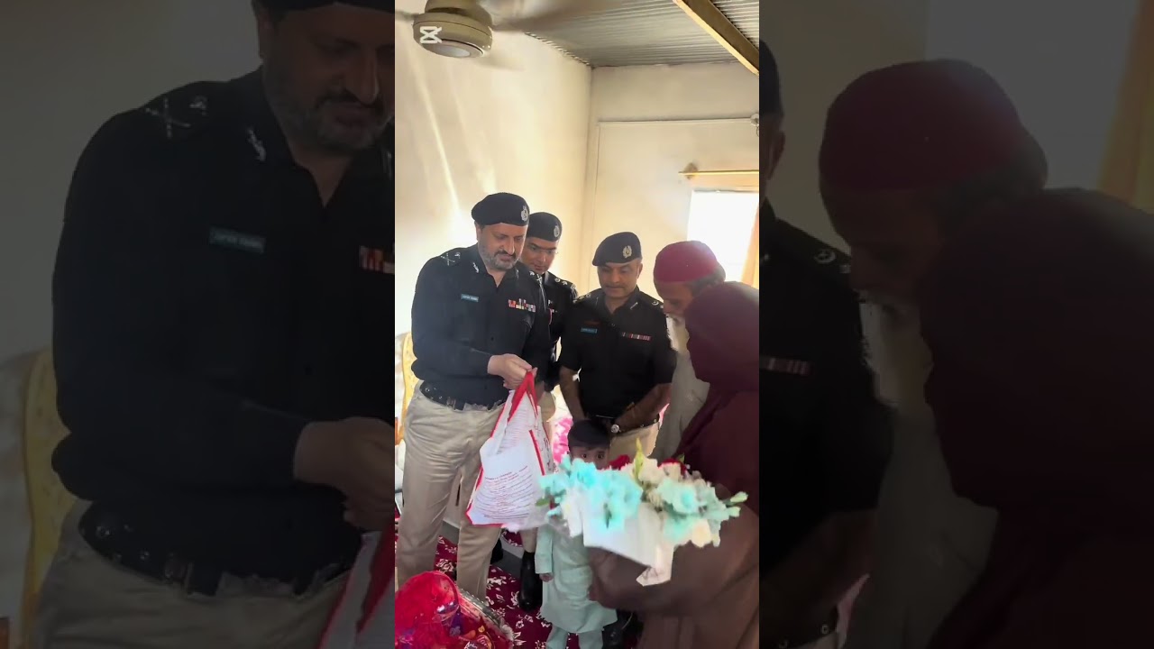 On this Eid, IG Sindh stood with the families of our martyrs