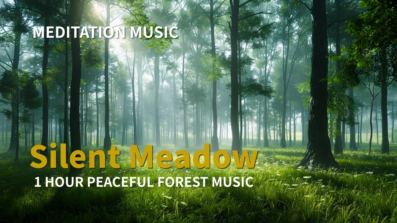 Forest Meditation Music for Inner Peace | Silent Meadow | 1 Hour Peaceful Nature Ambient