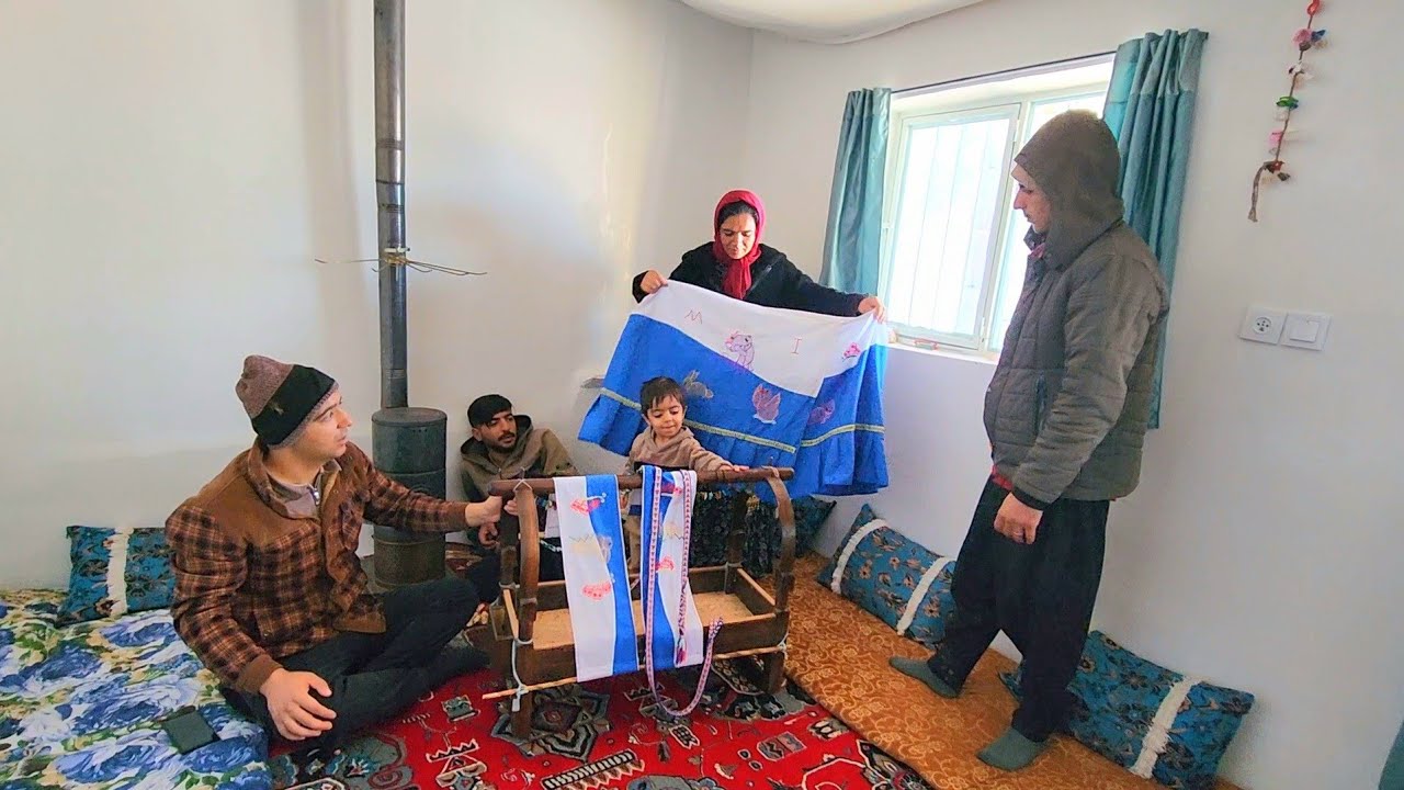 Simple sewing, a heart full of love 🌷🧶 For the cradle of baby Razieh Fatima's handiwork