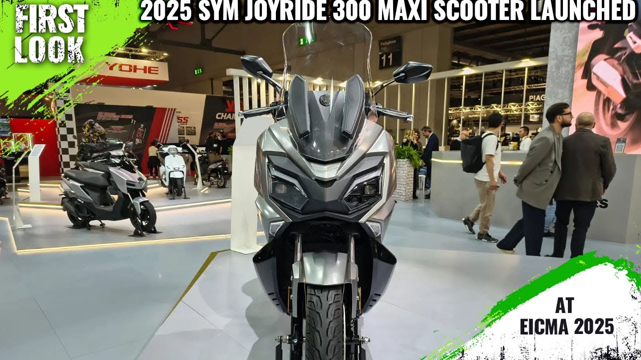 2026 SYM Joyride 300 Maxi Scooter Launched At EICMA 2025 - First Look - Full Exterior