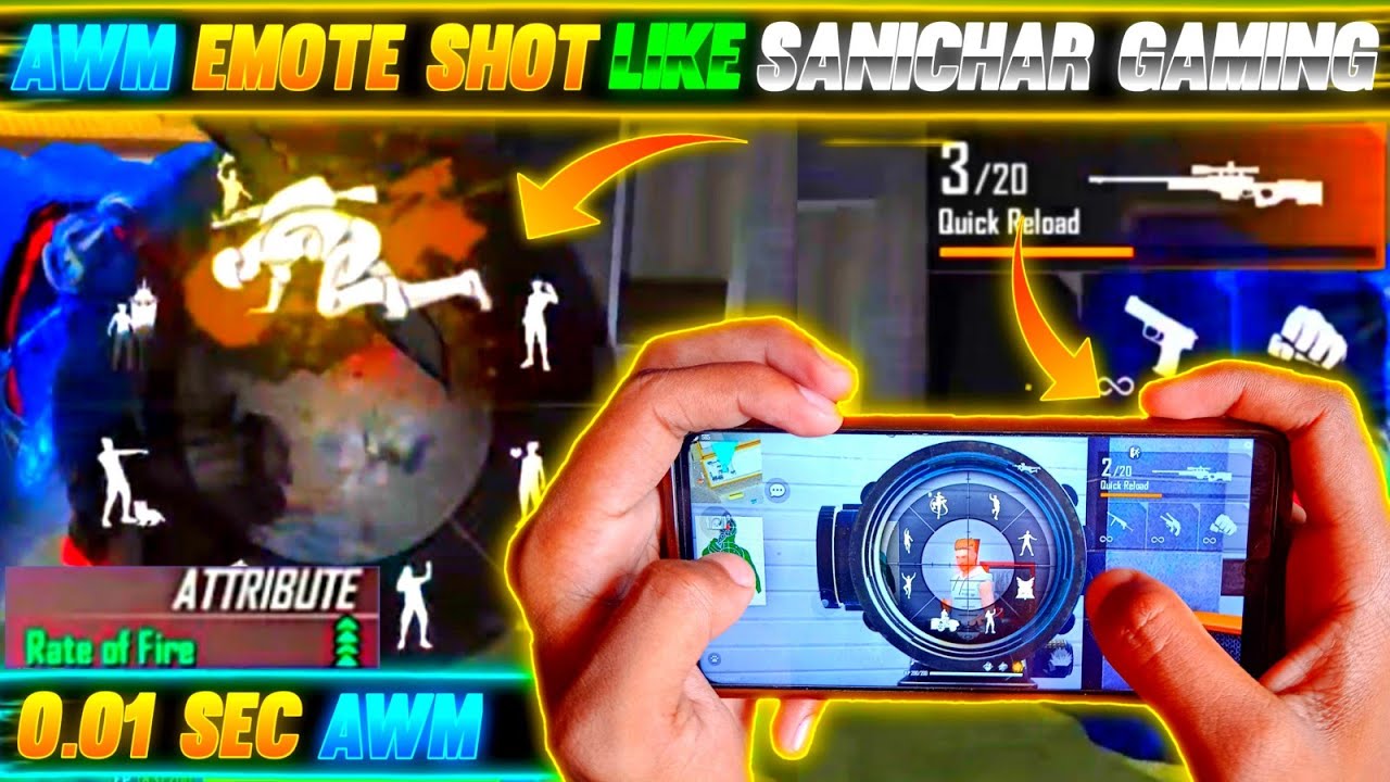 NEW Emote AWM Fastest Switching Trick With Only 1 AWM 2021 | Like @sanichargaming.  GAMING ||
